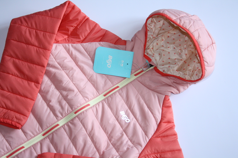 Bejo Kurtka pikowana juniorska NAS KIDS PORCELAIN ROSE