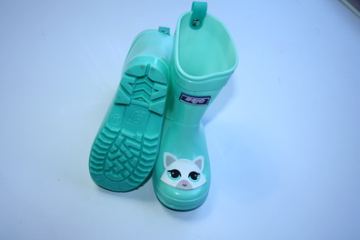 kalosze dziewczęce BEJO COSY WELLIES KIDS beach glass/cat disign kot