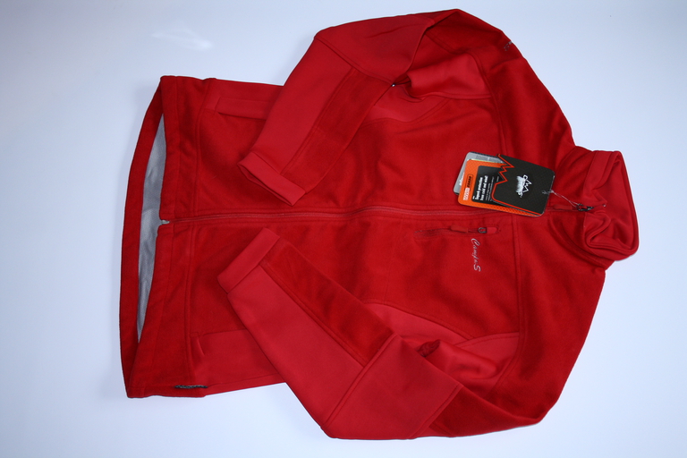 damska lekka bluza polar softshell windstop Campus SORIA czerwony (3)
