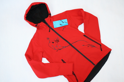 damska kurtka softshell ANKONA WYNNSTER czerwony