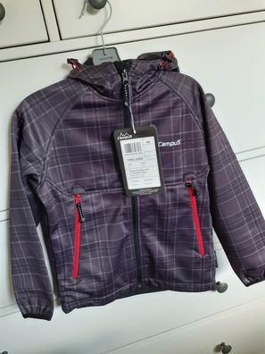 kurtka chłopięca softshell Campus TORES JUNIOR śliwka/kratka