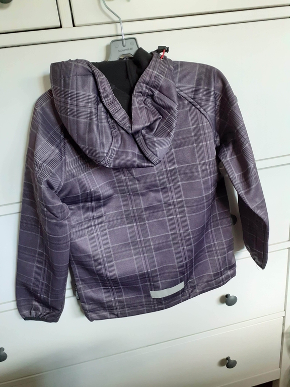 kurtka chłopięca softshell Campus TORES JUNIOR śliwka/kratka (2)