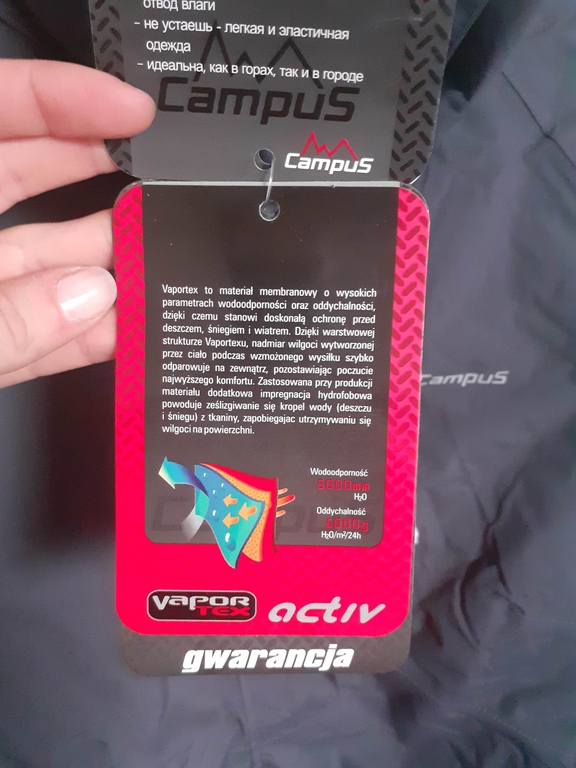 outlet-Kurtka Campus ASTER damska trekking grafit (2)