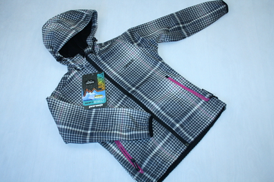 kurtka dziewczęca Softshell Campus ANKARA JUNIOR kratka/róż