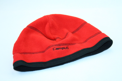 czapka polarowa Campus ANTIKO czerwony/czarny