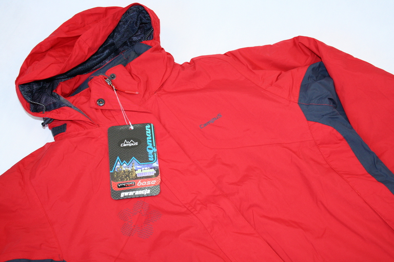 Kurtka damska trekkingowa 3w1 Lorin II Campus czerwony (2)