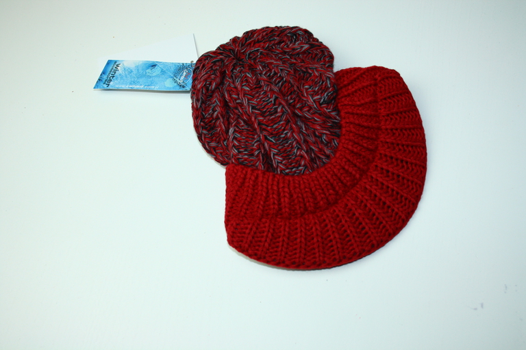 czapka zimowa dla dziewczynki Campus AMA JUNIOR czerwony 54-56cm