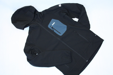 męska kurtka softshell ELBRUS Sete black/midnight navy