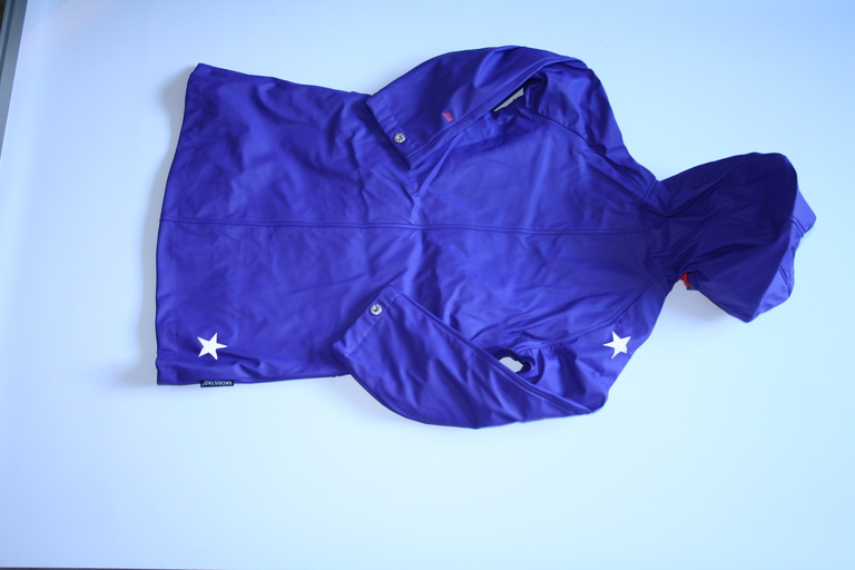 Płaszcz przeciwdeszczowy gumowy dziewczęcy Skogstad HVITVEIS rain coat electric purple (3)