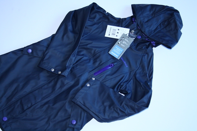 Płaszcz przeciwdeszczowy gumowy dziewczęcy Skogstad HVITVEIS rain coat navy granat