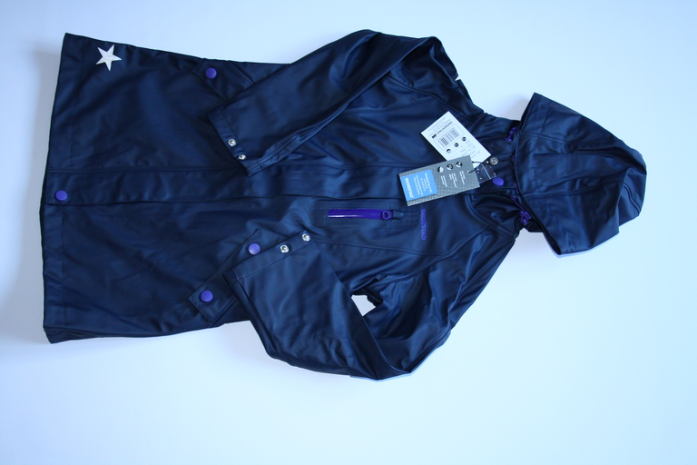Płaszcz przeciwdeszczowy gumowy dziewczęcy Skogstad HVITVEIS rain coat navy granat (2)