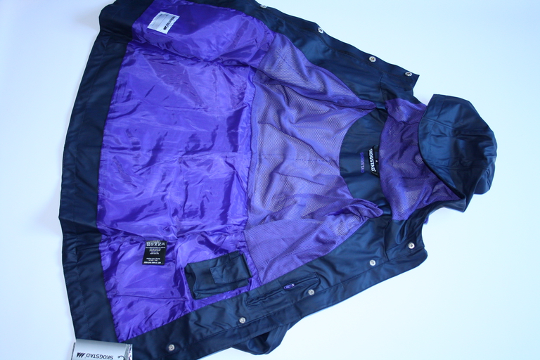 Płaszcz przeciwdeszczowy gumowy dziewczęcy Skogstad HVITVEIS rain coat navy granat (4)