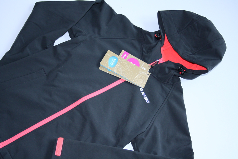 damska kurtka softshell Hi-Tec LADY NARBINA grafit/neon róż (2)