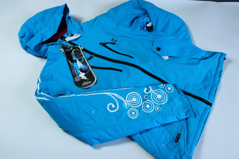 kurtka damska snowboardowa Campus WIRGINIA turkusowy/różany  (1)