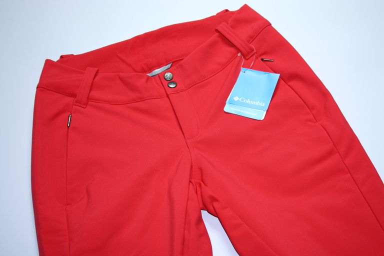 Damskie spodnie Columbia Roffe Ridge Pant czerwony (2)